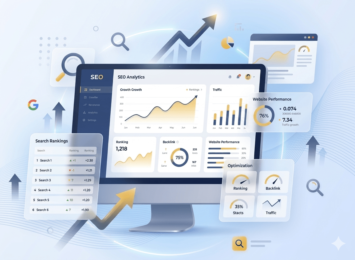 SEO performance dashboard